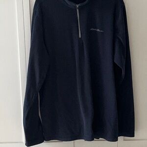 Eddie Bauer Blue Zip Up Sweater